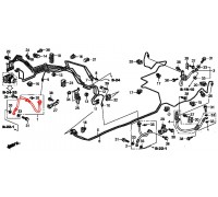 3233, тормозной шланг правый передний, , 990 р., 01464-SNA-A01, SEIKEN, ПЕРЕДНЯЯ ОСЬ