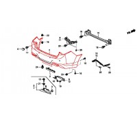 бампер передний под покраску, 04711-TL0-G00ZZ, Honda Motor Co., КУЗОВНЫЕ ДЕТАЛИ