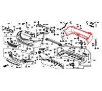 3809, бампер задний под покраску 06-08гв, , 26 200 р., 04715-SEA-010ZZ, Honda Motor Co., ЖЕЛЕЗО И ВНЕШНИЙ ПЛАСТИК