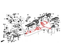 3279, глушитель выхлопной системы 2.4, , 41 100 р., 18030-SEA-J01, Honda Motor Co., ВЫХЛОПНАЯ СИСТЕМА