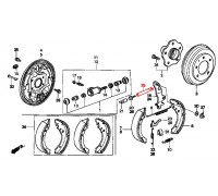 3328, механизм колодок L, , 900 р., 43372-SM4-A01, Honda Motor Co., ЗАДНЯЯ ОСЬ