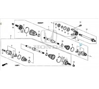 4461, ШРУС внутренний правый, , 9 999 р., 44310-T2A-305, Honda Motor Co., ШРУС