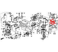 3819, подушка двигателя задняя AT, , 2 100 р., 50810-SDA-A02, VTR, ДЕТАЛИ ДВИГАТЕЛЯ