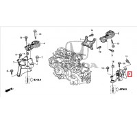 4575, подушка двигателя передняя нижняя, , 7 999 р., 50850-T0A-A81, Honda Motor Co., ДЕТАЛИ ДВИГАТЕЛЯ