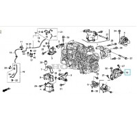 4492, подушка двигателя передняя верхняя, , 15 690 р., 50870-T2A-A02, Honda Motor Co., ДЕТАЛИ ДВИГАТЕЛЯ