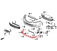 3195, спойлер бампера, под покраску, , 15 999 р., 71110-TL0-G10ZZ, Honda Motor Co., КУЗОВНЫЕ ДЕТАЛИ