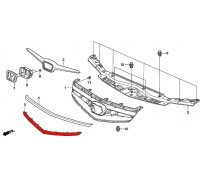 3103, молдинг решетки радиатора 06-08 гг, , 2 970 р., 71125-SEA-003, Honda Motor Co., ЖЕЛЕЗО И ВНЕШНИЙ ПЛАСТИК