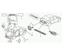 3084, эмблема на багажник , , 1 190 р., 75701-SEA-000, Honda Motor Co., ЖЕЛЕЗО И ВНЕШНИЙ ПЛАСТИК