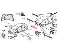 3248, эмблема на багажник , , 1 650 р., 75722-SNB-J01, Honda Motor Co., КУЗОВНЫЕ ДЕТАЛИ